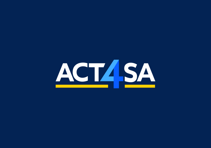 Acts 4 SA logo Blue Background