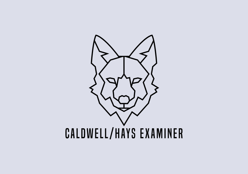 Caldwell Hays Logo Grey Blue Background