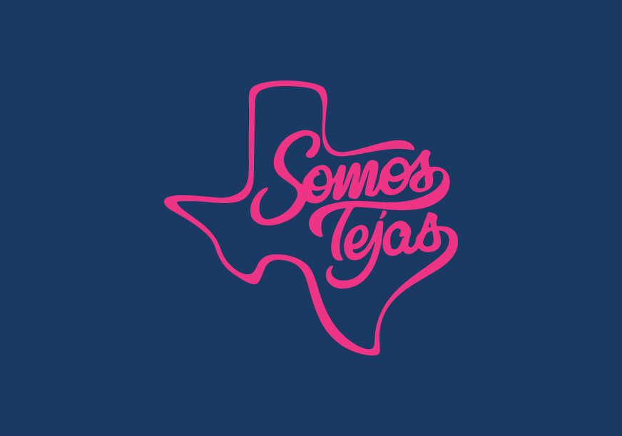 Somos Texas Logo Blue background